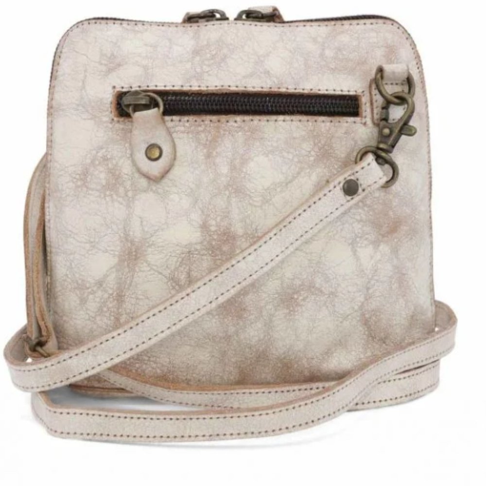 Bed l Stu Ventura Crossbody Leather Nectar Lux New - Picture 5 of 7